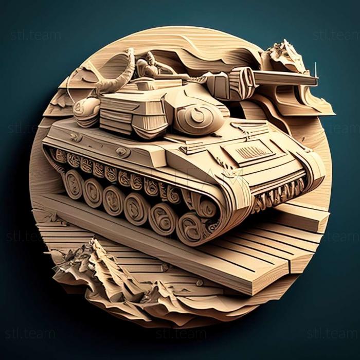 3D model Tank Biathlon game (STL)